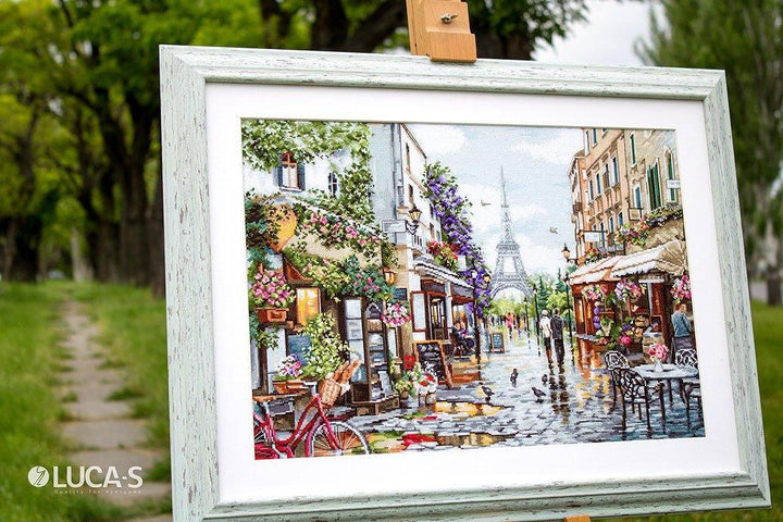 Paris in Flowers B2365L Counted Cross-Stitch Kit