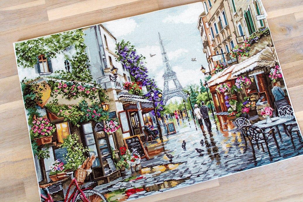 Paris in Flowers B2365L Counted Cross-Stitch Kit