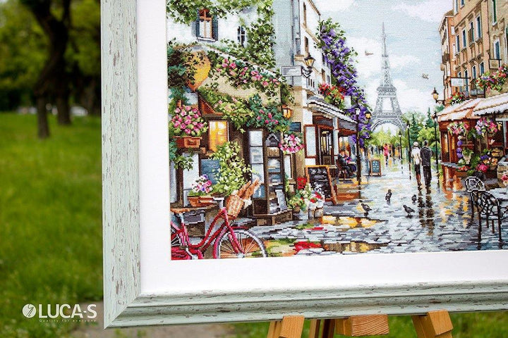 Paris in Flowers B2365L Counted Cross-Stitch Kit