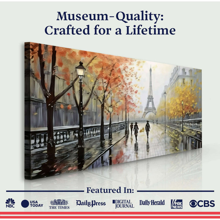 Parisian Rain Cityscape Wall Art