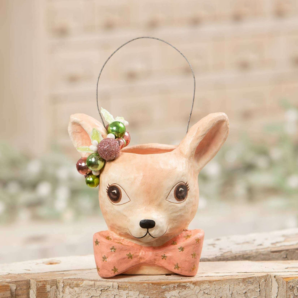 Pastel Fawnie Bucket Small by Bethany Lowe – view 2