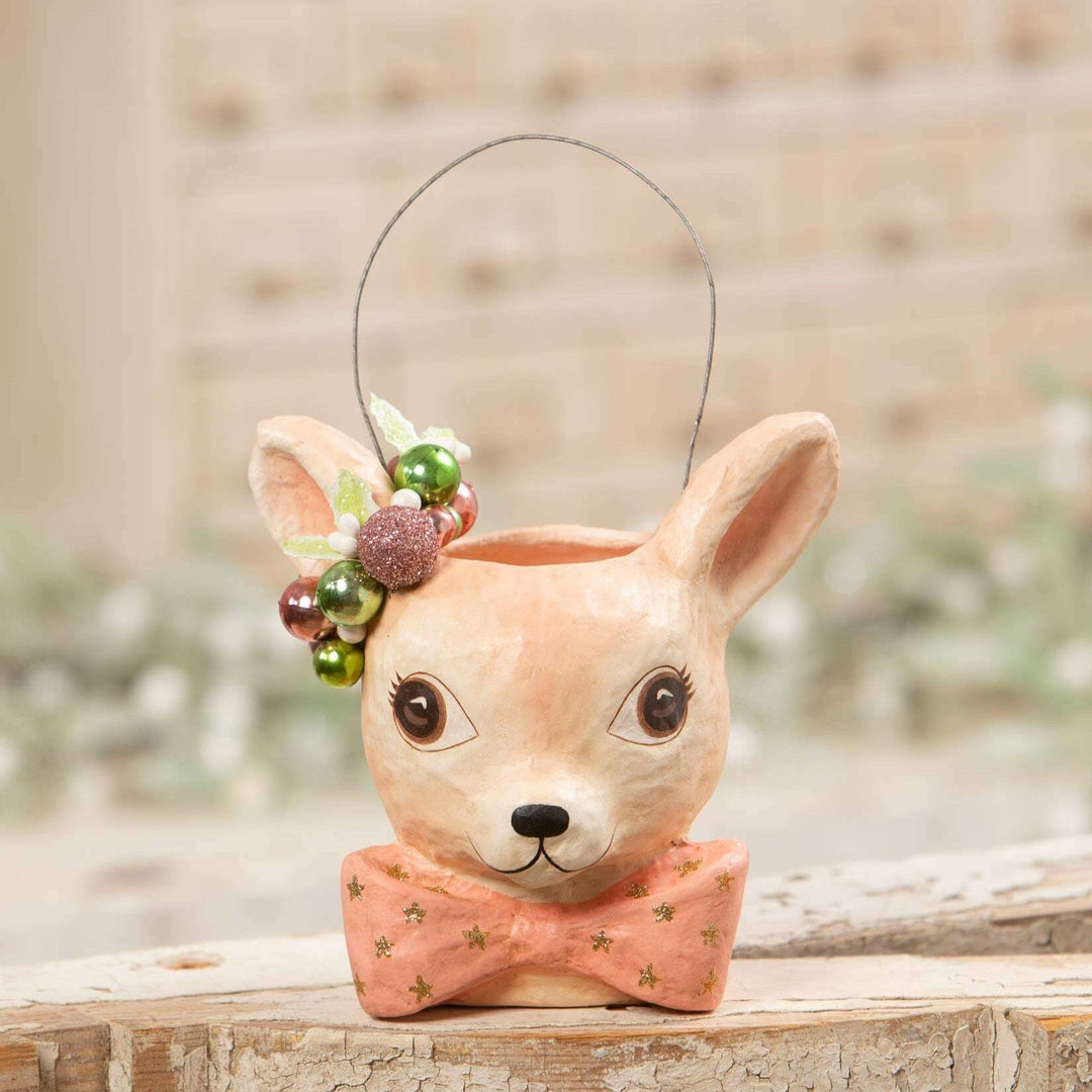 Pastel Fawnie Bucket Small by Bethany Lowe – view 2