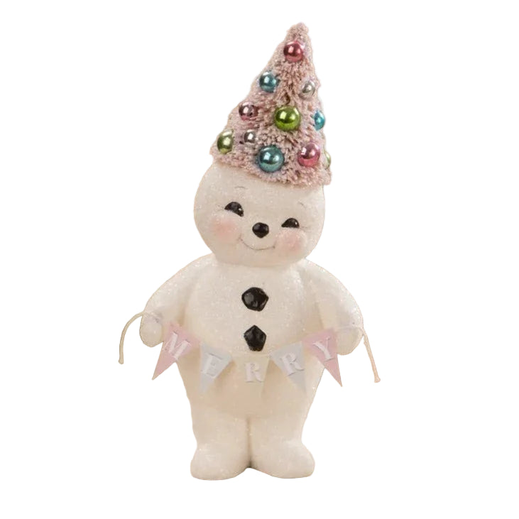 Pastel Merry Snowman With Tree - Quirks!
