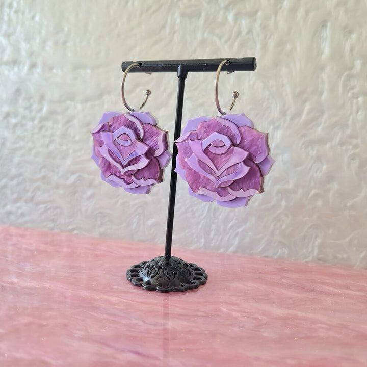 Pastel Rose Earrings by Cherryloco Jewellery 5