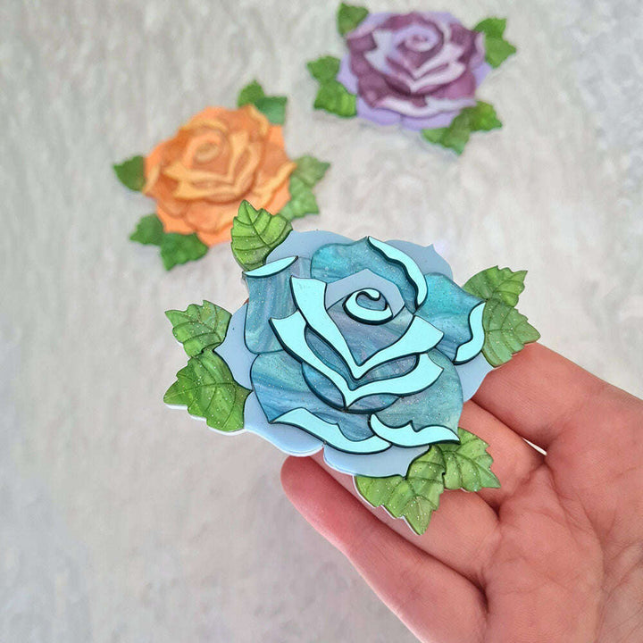 Pastel Rose Necklace by Cherryloco Jewellery 3