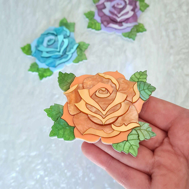 Pastel Rose Necklace by Cherryloco Jewellery 4