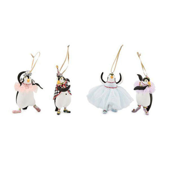 Patience Brewster Penguins En Pointe Mini Ornaments, Set of 4