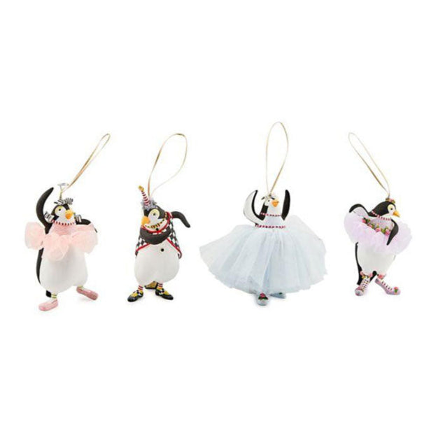 Patience Brewster Penguins En Pointe Ornaments, Set of 4