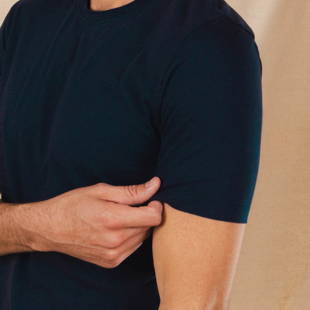 The Blues Singer | Deep Navy Everyman™ Pocket T Shirt