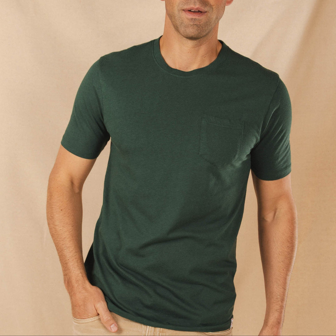 The Bistro | Forest Green Everyman™ Pocket T Shirt