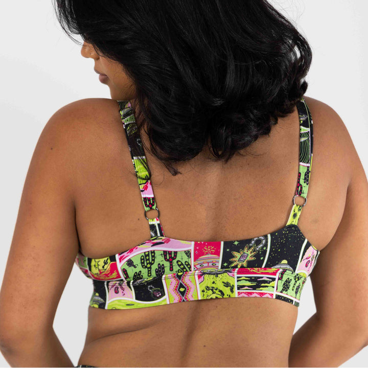 The Area 51 | Retro-Futuristic Alien Boob Hammock™ Plunge Bralette