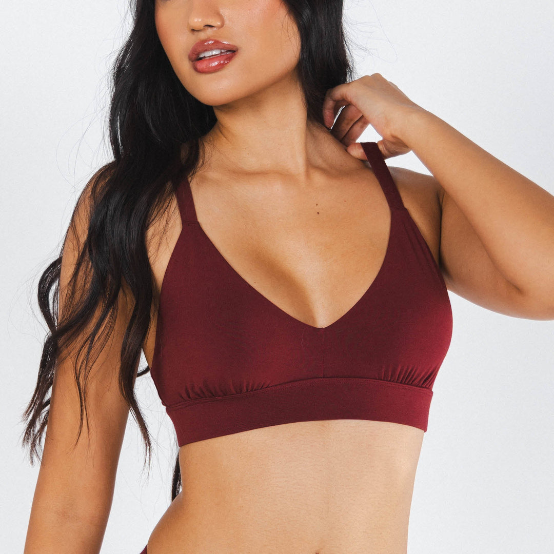 The Sommelier | Burgundy Boob Hammock™ Busty Bralette