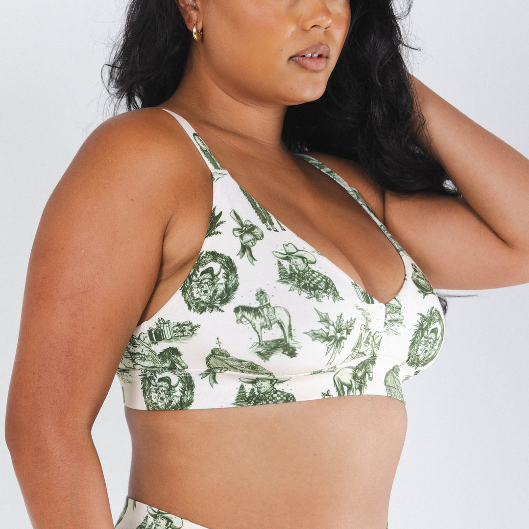 The Western Wonderland | Western Toile Boob Hammock™ Busty Bralette