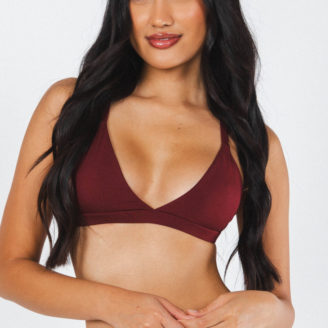 The Sommelier | Burgundy Boob Hammock™ Triangle Bralette