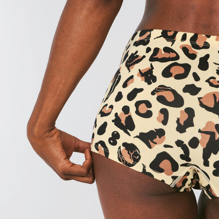 The Primal Passion | Naughty Cheetah Print Modal Boyshort Underwear