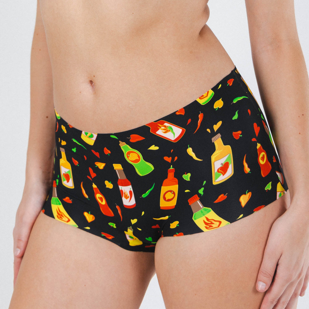 The Gotcha Sriracha | Hot Sauce Women’s Seamless Boyshort