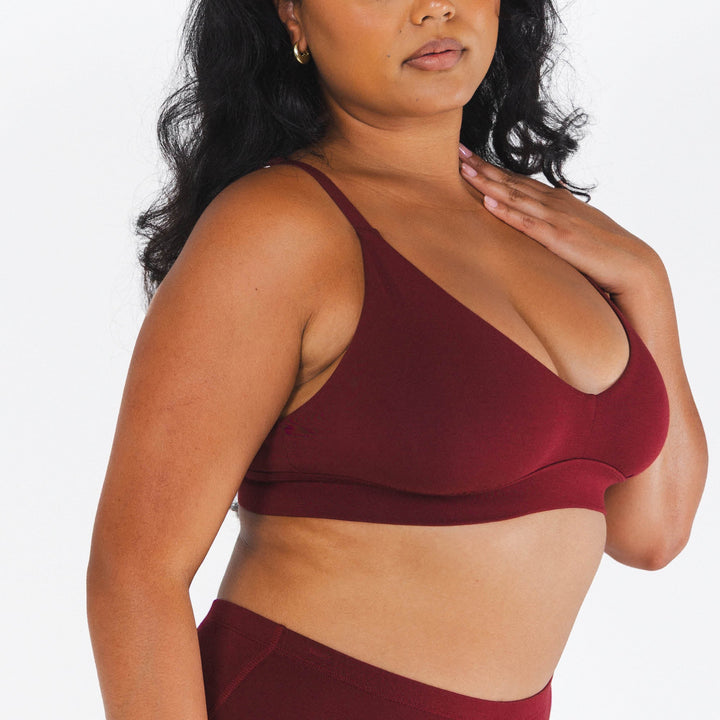 The Sommelier | Burgundy Boob Hammock™ Busty Bralette