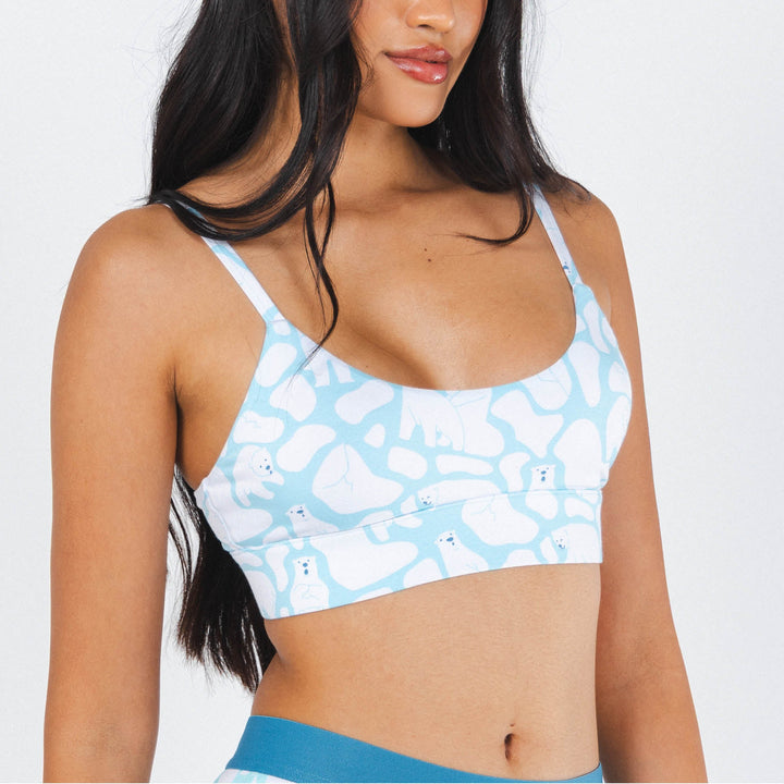 The Polar Polka | Polar Bear Scene Boob Hammock™ Scoop Bralette