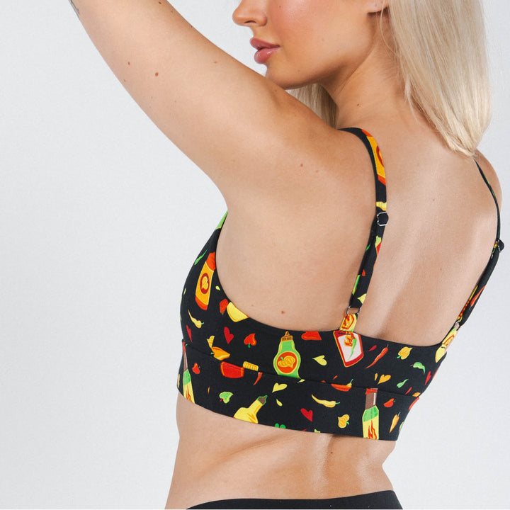 The Gotcha Sriracha | Hot Sauce Boob Hammock™ Scoop Bralette