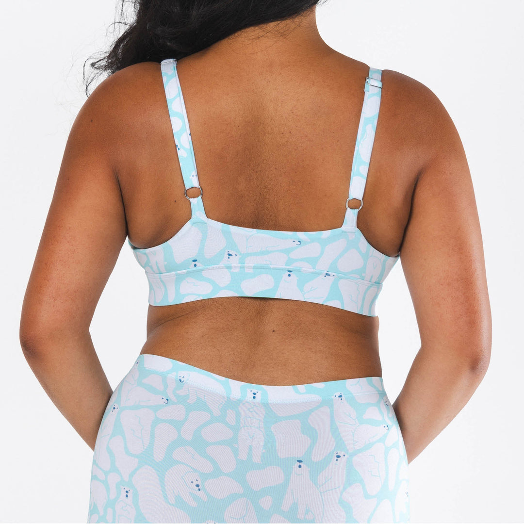 The Polar Polka | Polar Bear Scene Boob Hammock™ Plunge Bralette