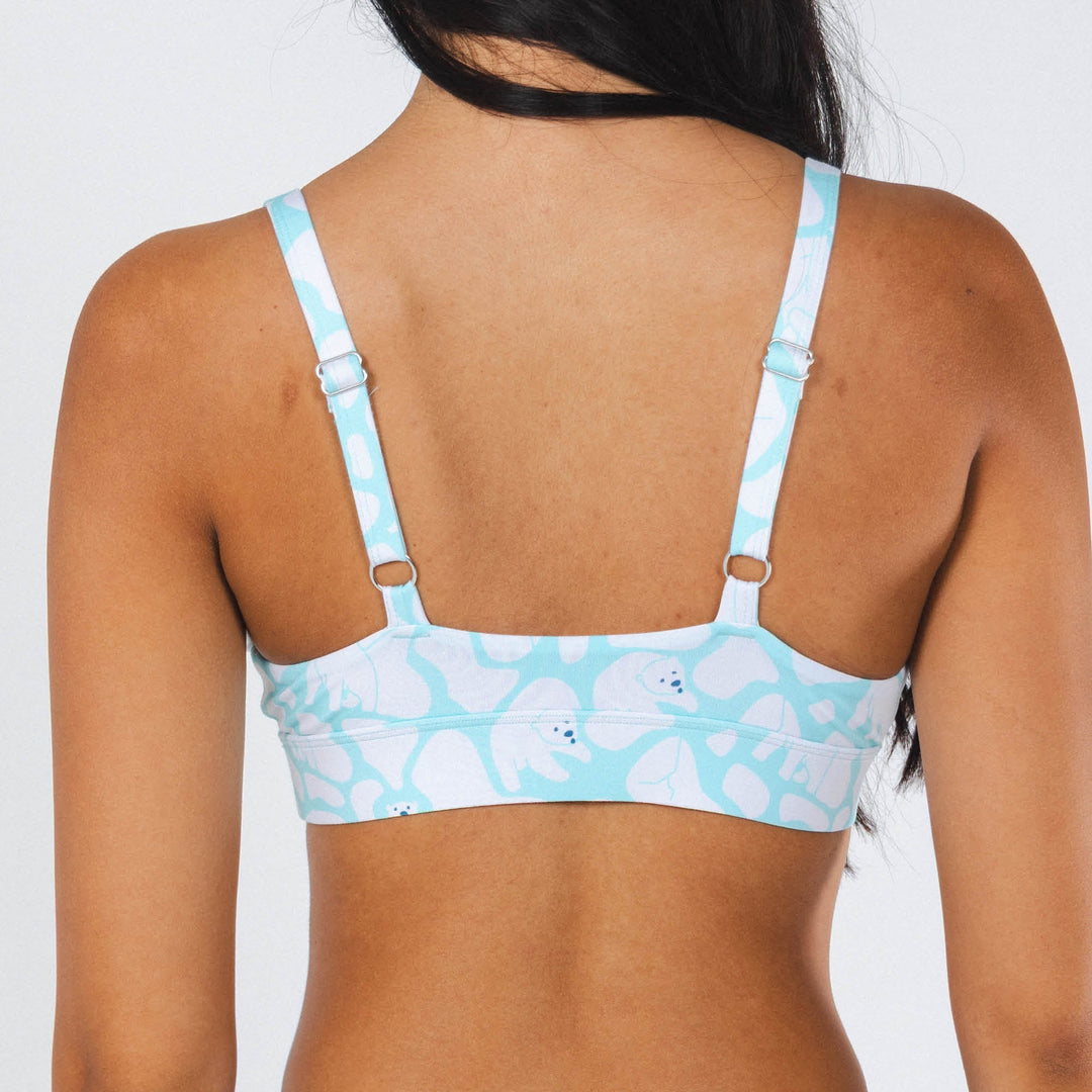 The Polar Polka | Polar Bear Scene Boob Hammock™ Plunge Bralette