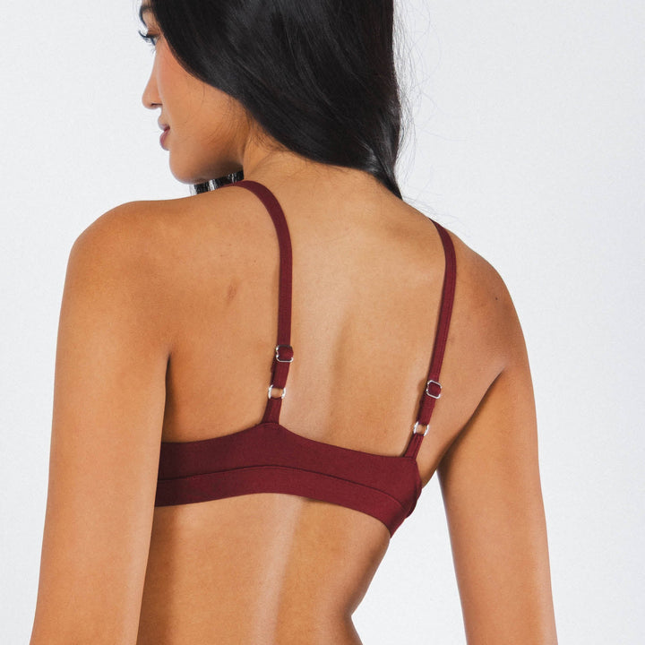 The Sommelier | Burgundy Boob Hammock™ Triangle Bralette