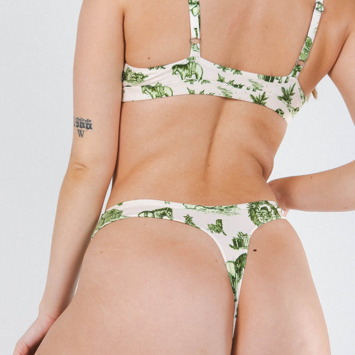 The Western Wonderland | Western Toile MicroModal Thong