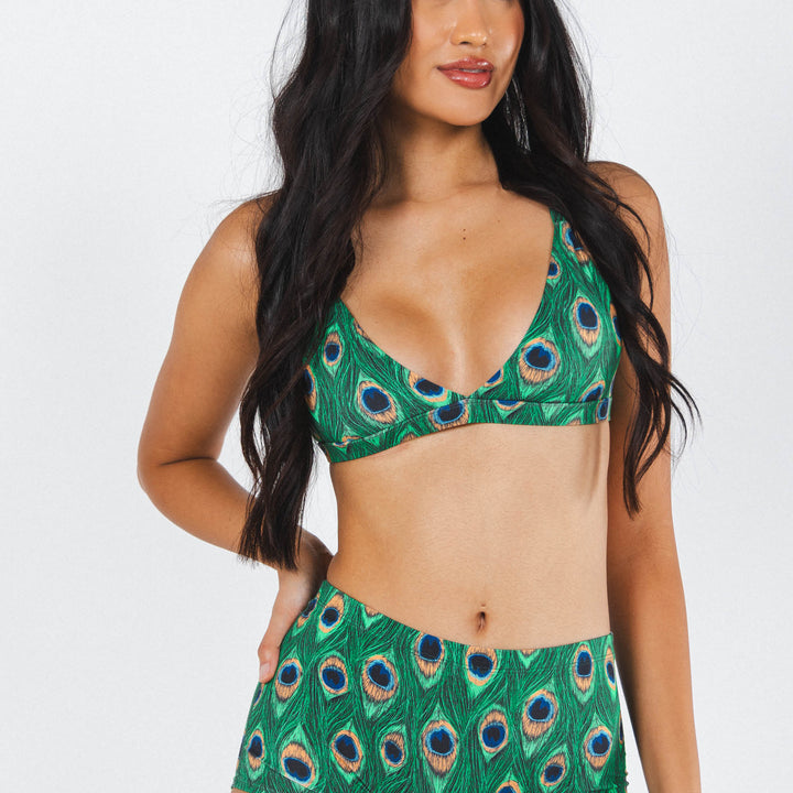 The Fancy Feather | Peacock Boob Hammock™ Triangle Bralette