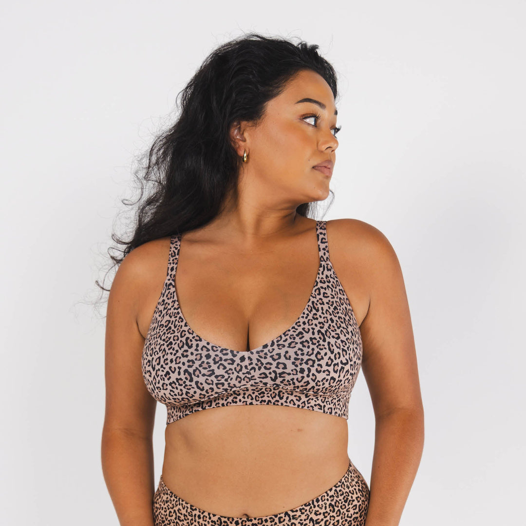 The Wild Cat | Leopard Print Boob Hammock™ Busty Bralette