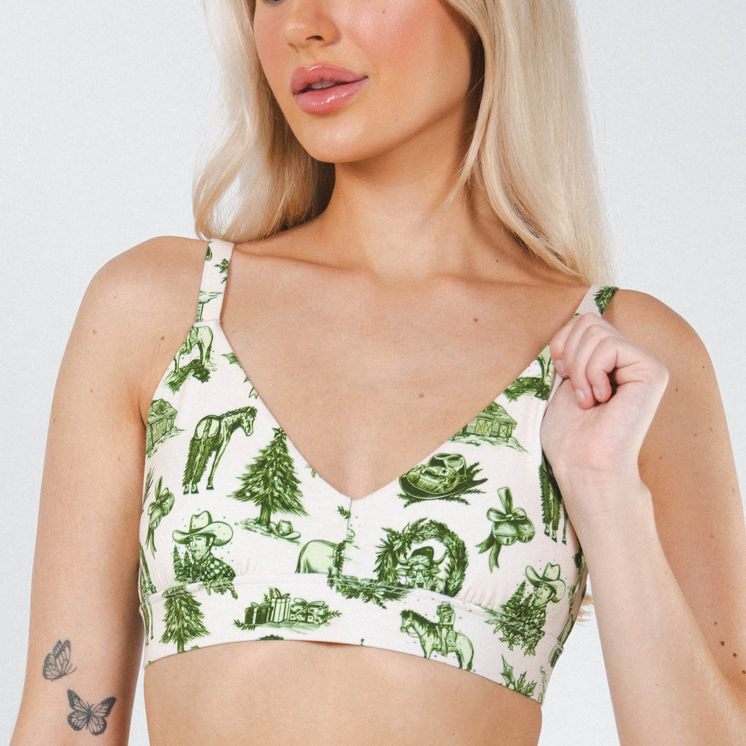 The Western Wonderland | Western Toile Boob Hammock™ Busty Bralette