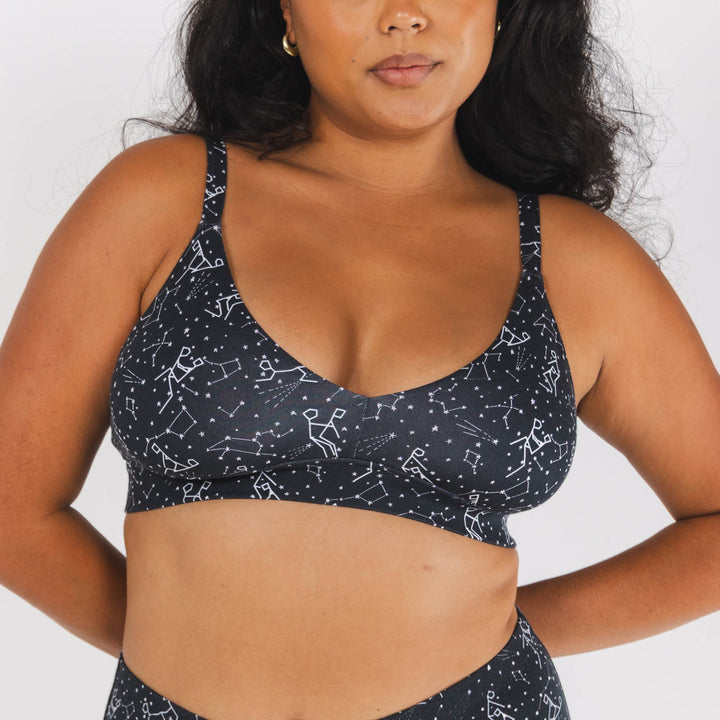 The Big Bang | Glow in the Dark Constellation Boob Hammock™ Plunge Bralette