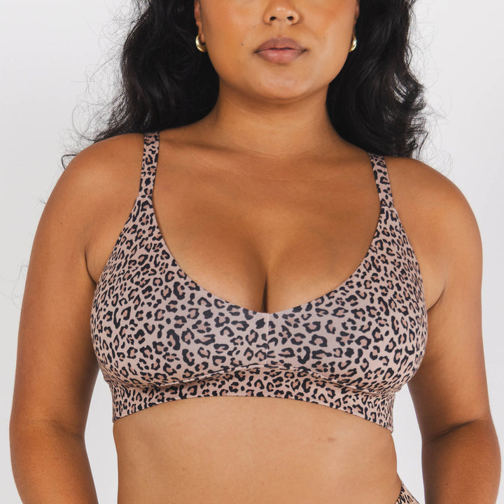 The Wild Cat | Leopard Print Boob Hammock™ Busty Bralette