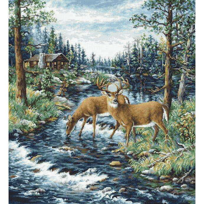 Peaceful Morning B606L Counted Cross-Stitch Kit