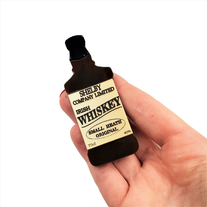 Peaky Blinders Whiskey Brooch by Cherryloco Jewellery 2