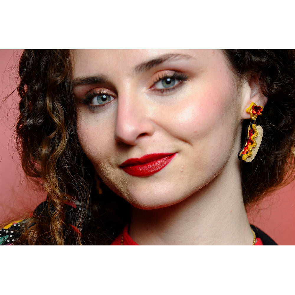 Hot Dog Earrings by Laliblue 3