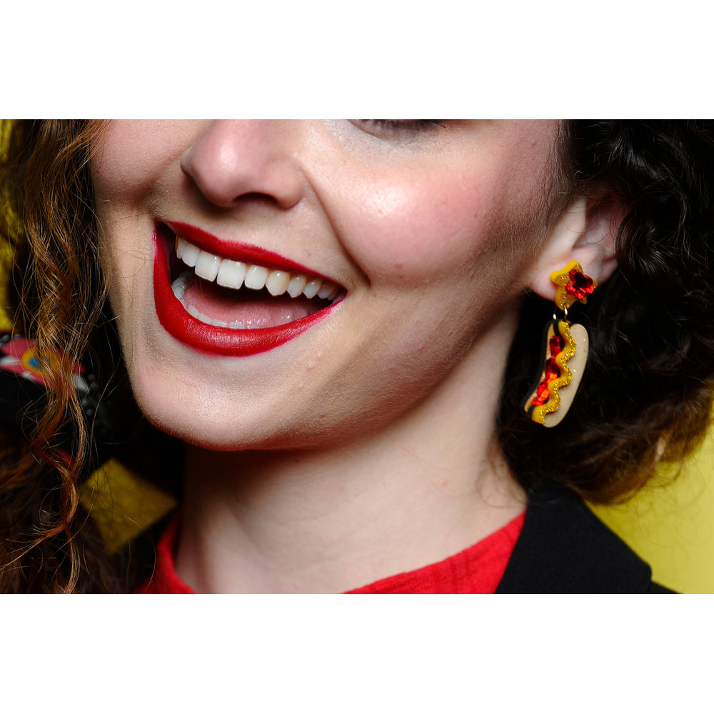 Hot Dog Earrings by Laliblue 4