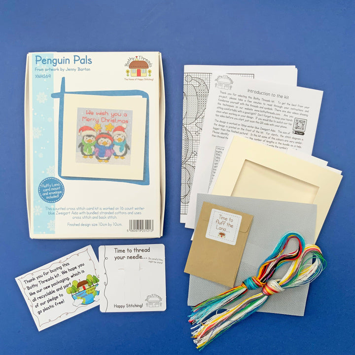 Penguin Pals  XMAS69 Counted Cross Stitch Kit