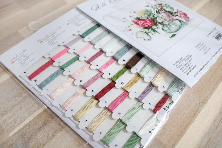 Peonies B2263L Counted Cross-Stitch Kit