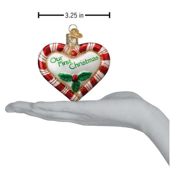 Peppermint Heart Ornament