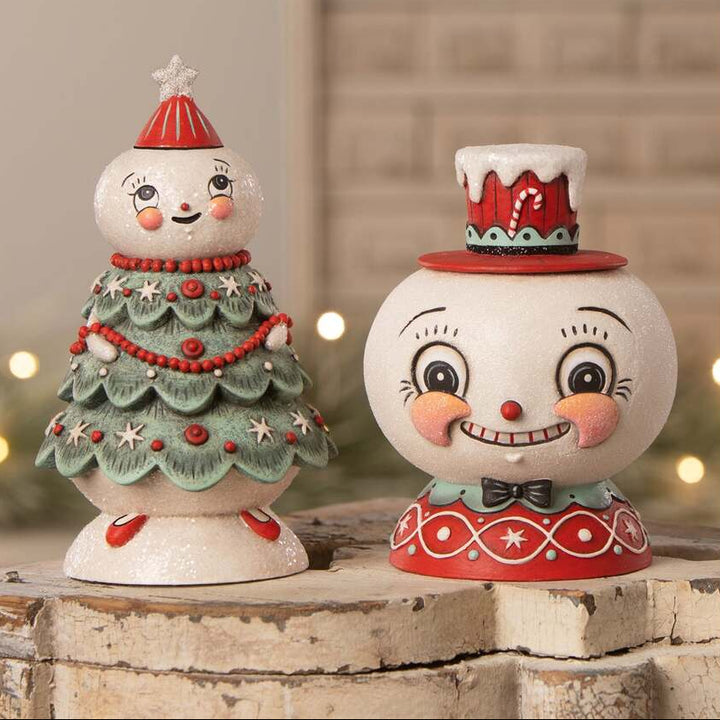 Peppermint Snow Beau Container by Bethany Lowe Designs 3