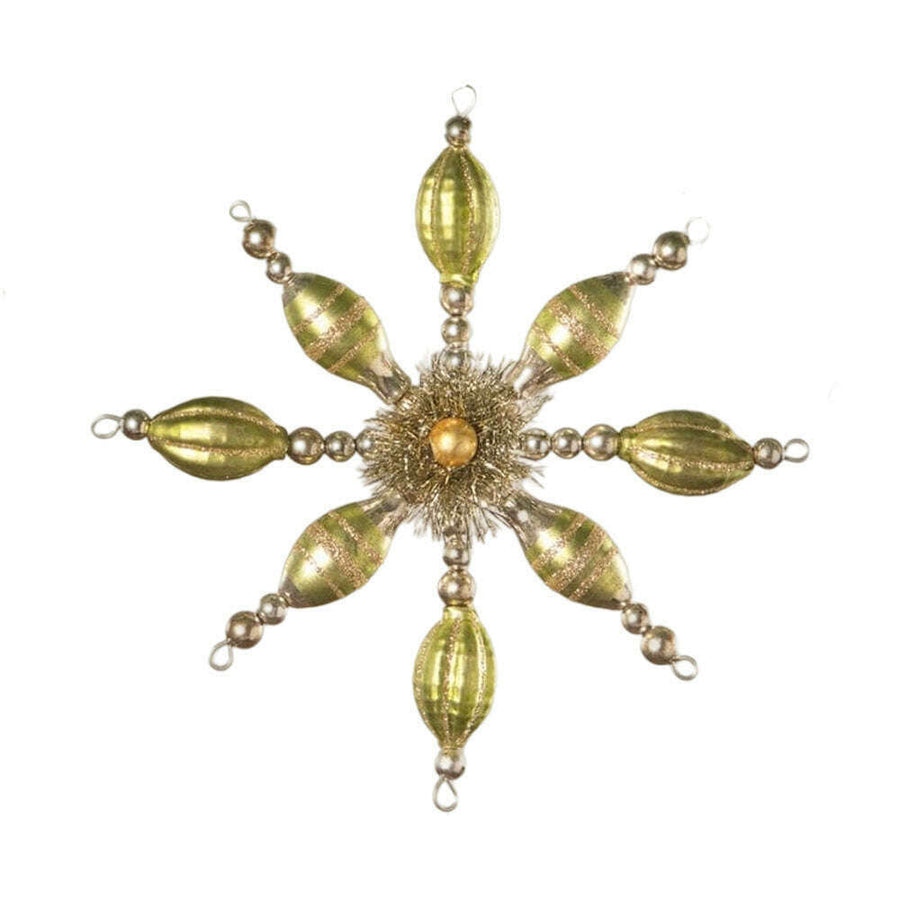 vintage glass and tinsel christmas ornament bethany lowe