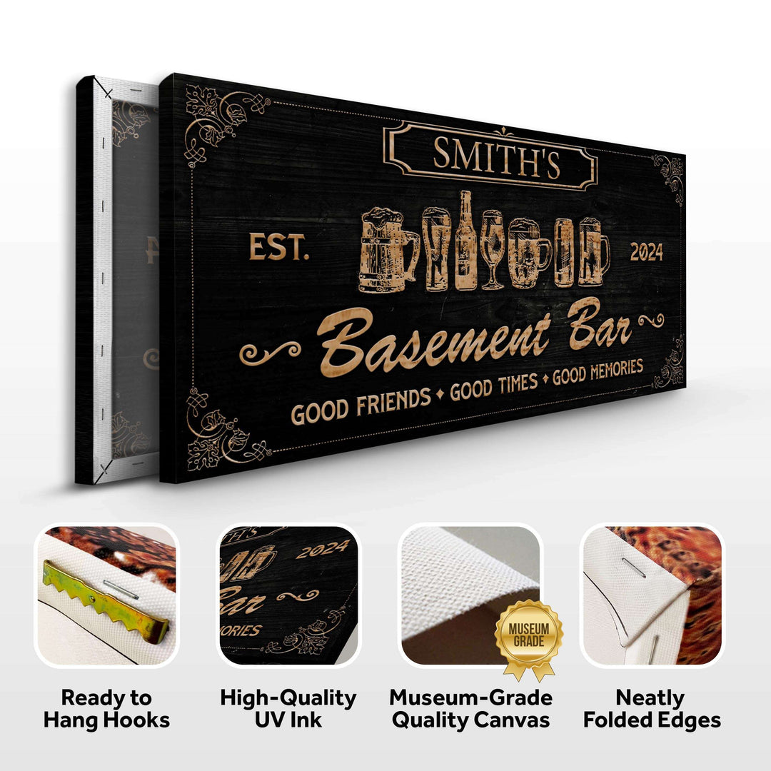 Personalized Basement Bar Sign II