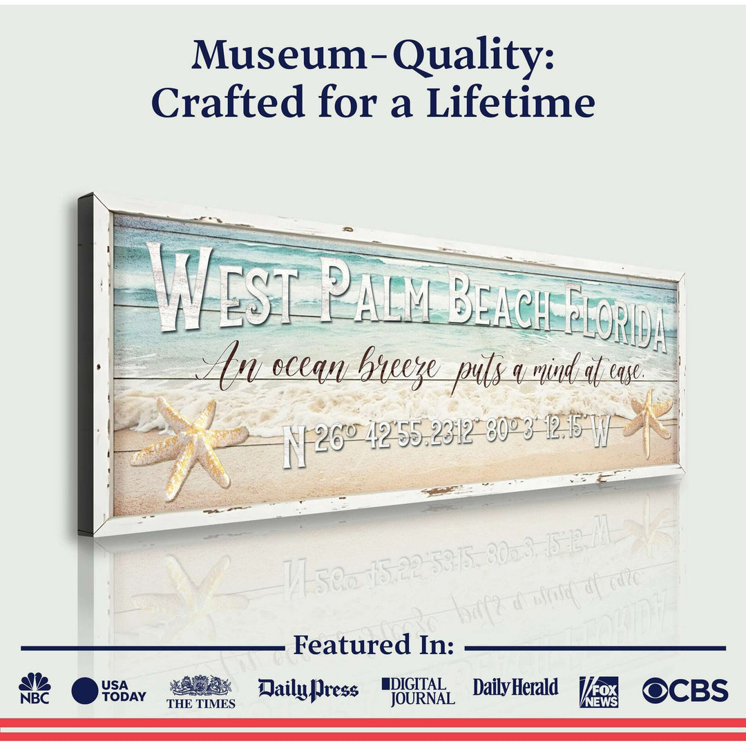 Personalized Beach House Coastal Sign