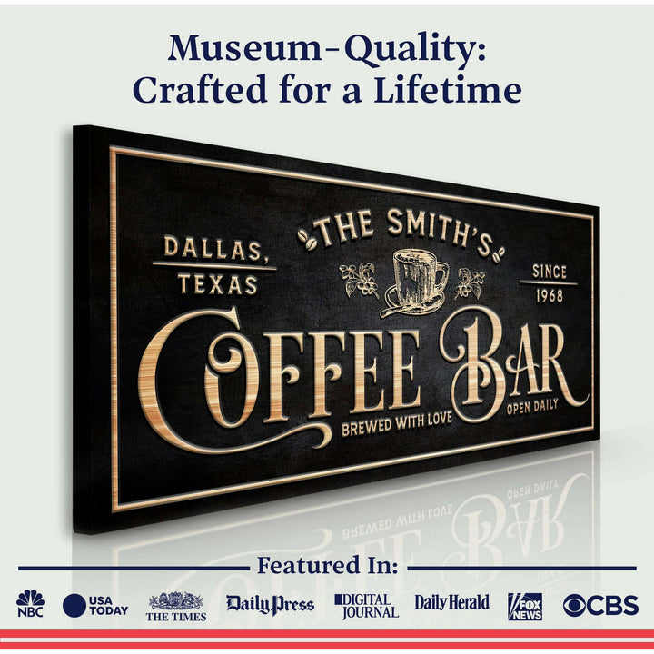 Personalized Coffee Bar Sign II