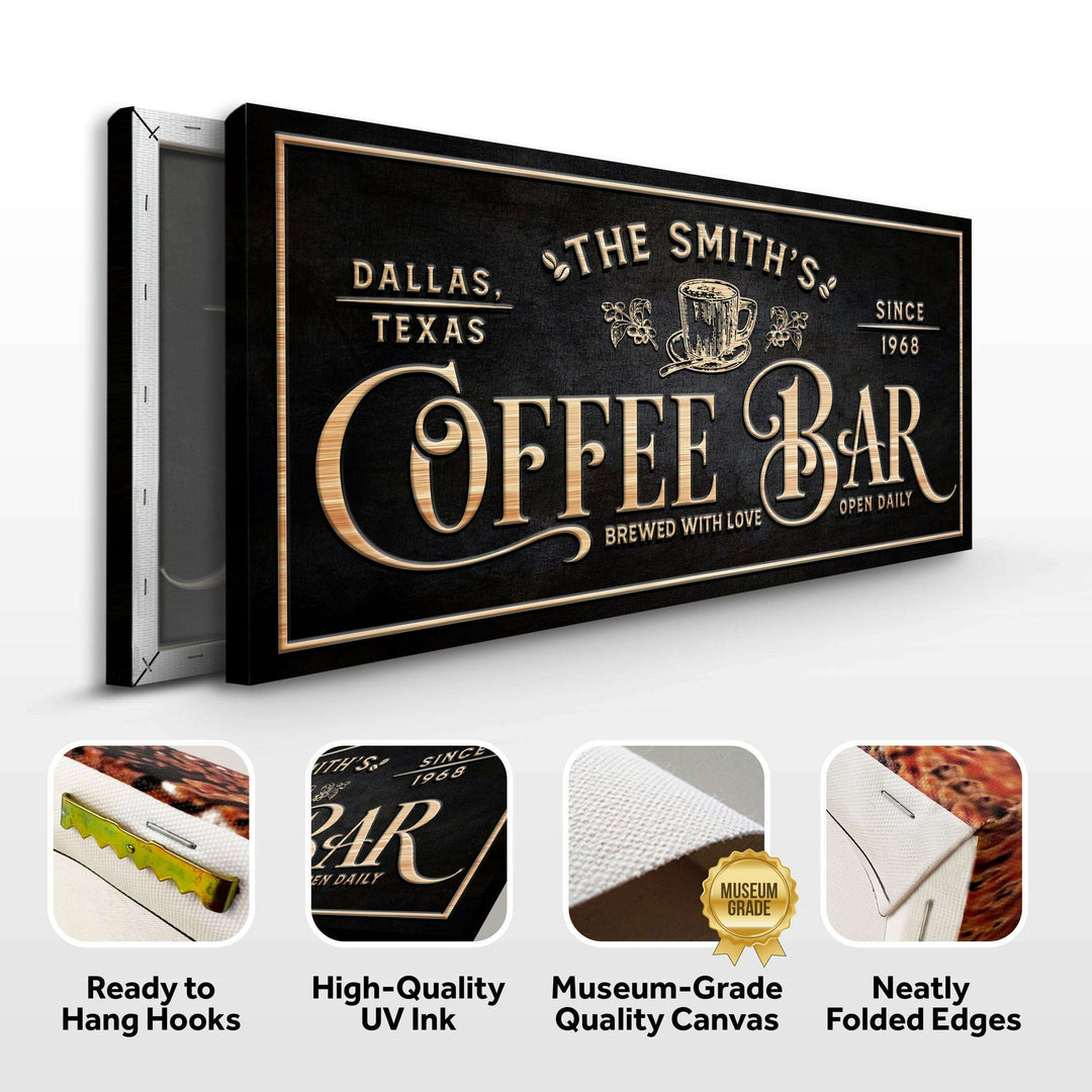 Personalized Coffee Bar Sign II