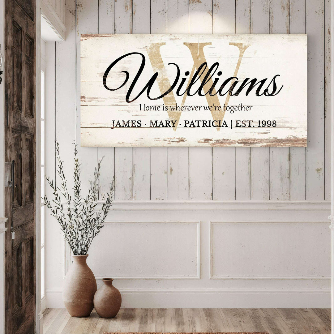Personalized Family Sign XI