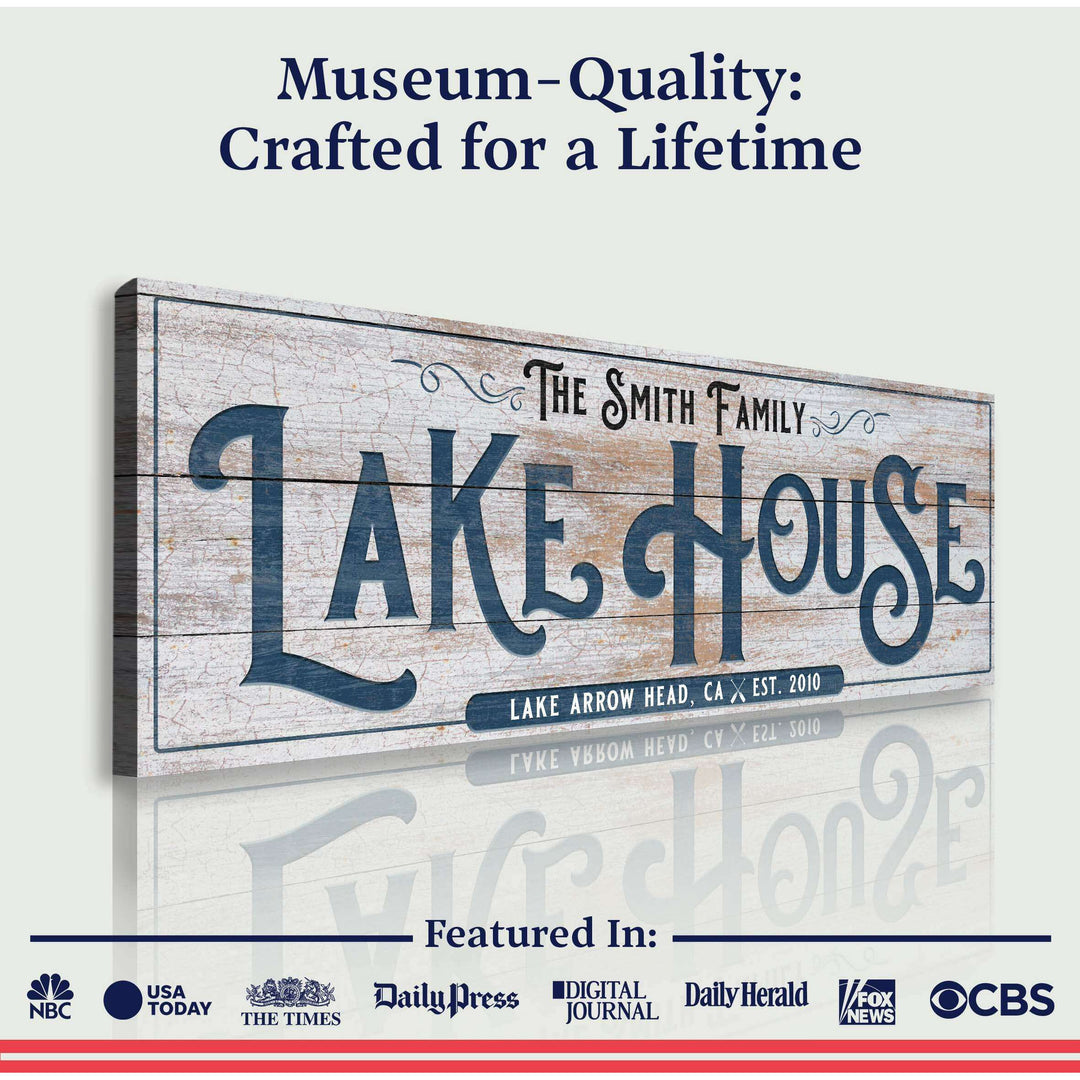 Personalized Lake House Sign III