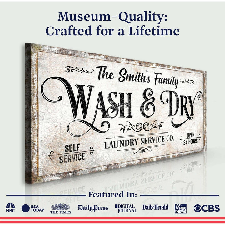 Personalized Laundry Service Sign II