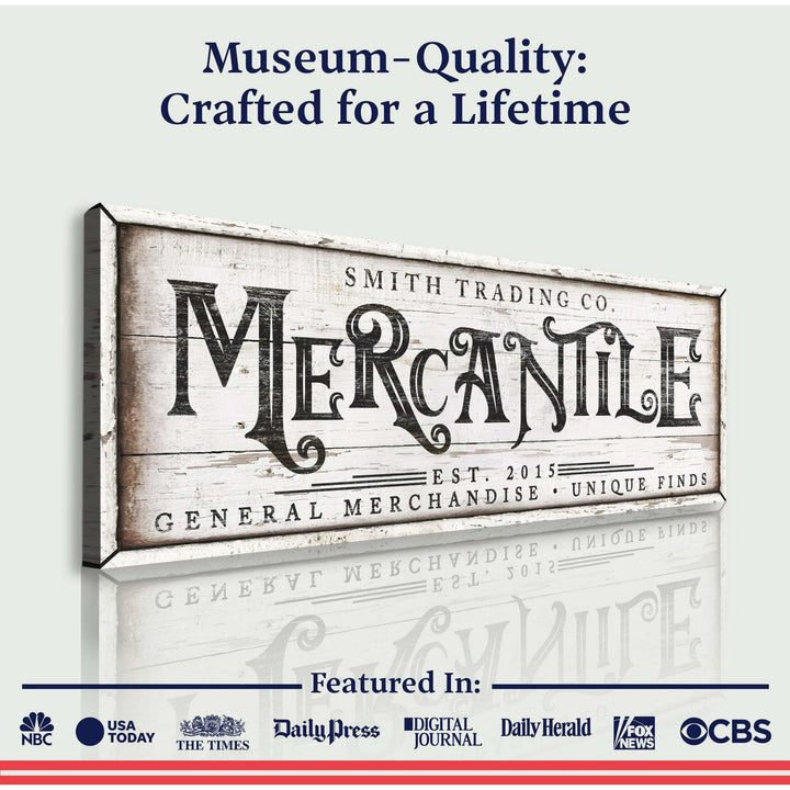 Personalized Mercantile Sign