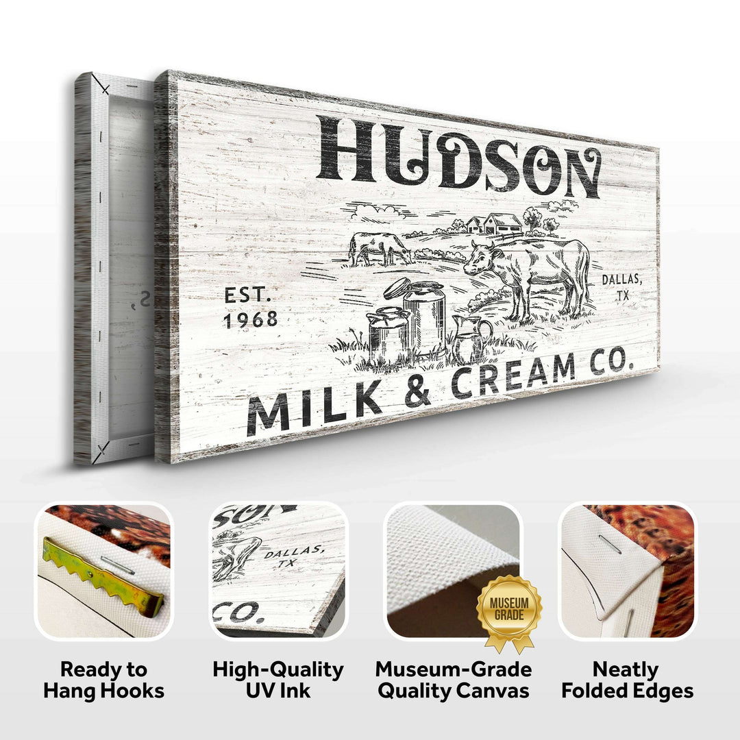 Personalized Milk & Cream Co Sign II